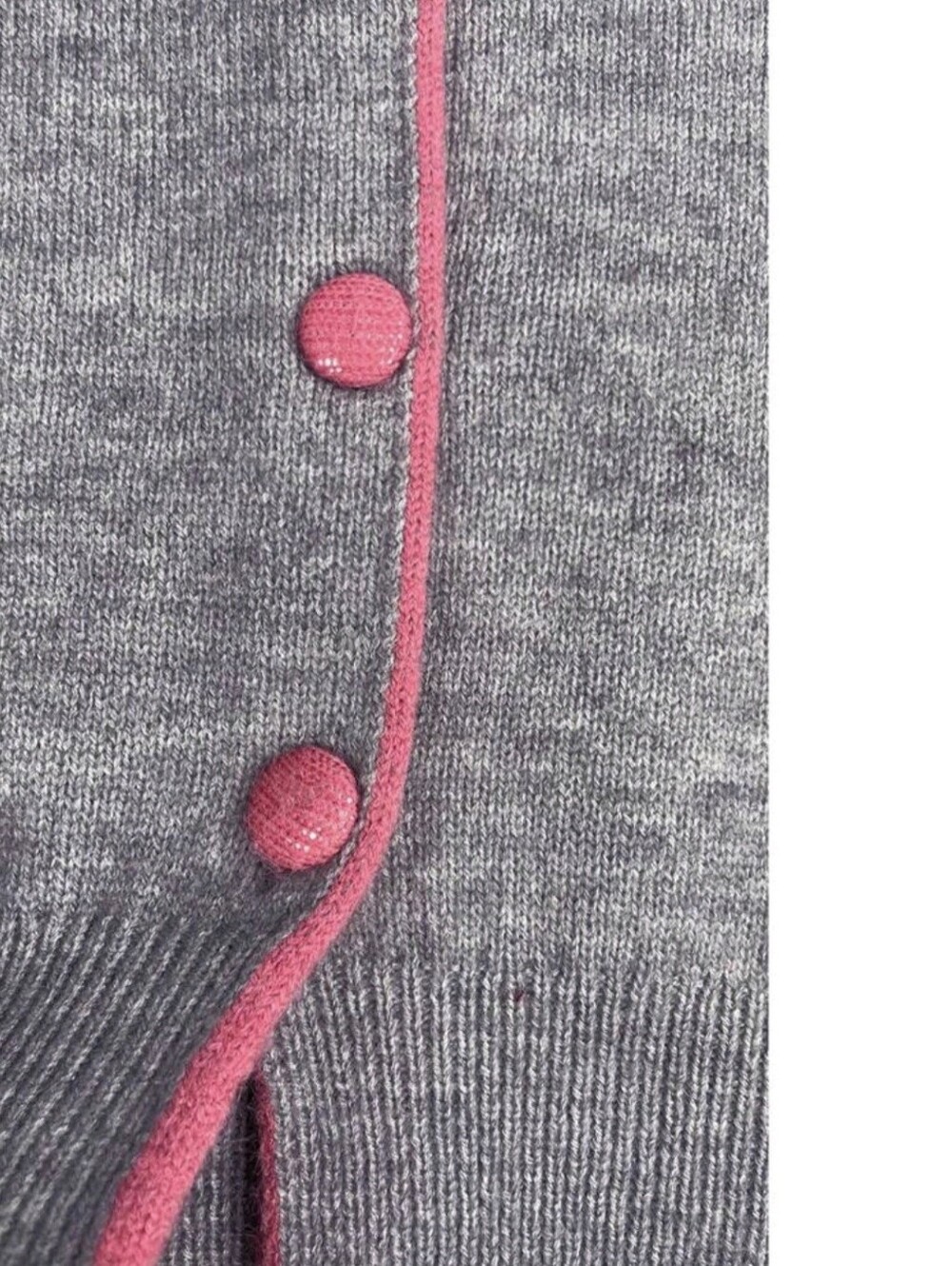 Colorblock Loose Fit Crew Neck Sweater Cardigan Autumn Clothing For Women Office - Picture 6 of 7